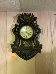 Antique Wood Reproduction Wall Clock