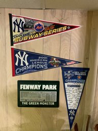 Lot Of Assorted Yankees Pennant Memorabilia