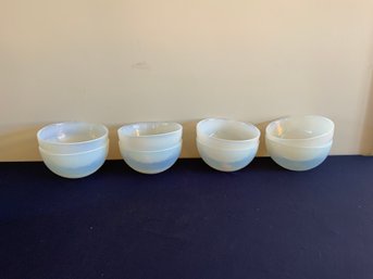 Yalis Casa, Set Of 8 Iridescent Murano Italy Glass Bowls