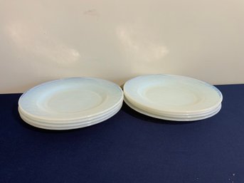 Set Of 8 Yalos Casa Murano Glass Dinner Plates