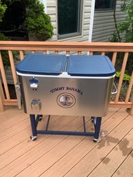 Summer's Coming !Tommy Bahama Outdoor Cooler On Wheels (read Info)