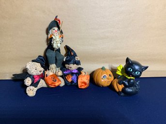 Halloween Decorative Figurines Lot Of 5