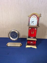 Lot Of 2 Antique Reproduction Clocks