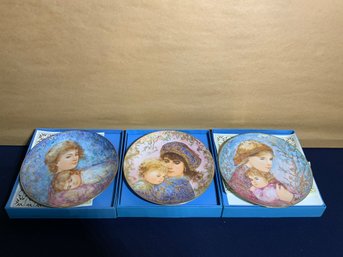 Knowles The Mothersday Plate By Hidden Lot Of 3:1986,1987,1984