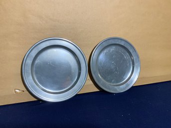 Pair Of Woodbury Pewter Dishes