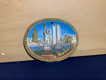 Statue Of Liberty/twin Tower Decorative Hanging Plate