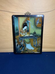 Asian Style Painted Glass Art