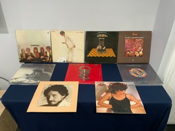 Lot Of 9 Vintage Records Including Billy Joel, R1