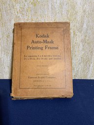 Vintage Kodak Auto-mask Printing Frame With Box