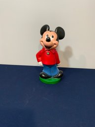 Vintage Mickey Mouse Coin Bank Collectible Piggy Bank