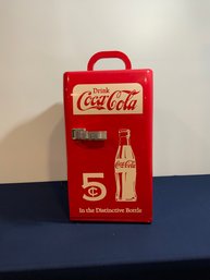 Antique Reproduction Small Plastic Coca Cola Gaming Fridge