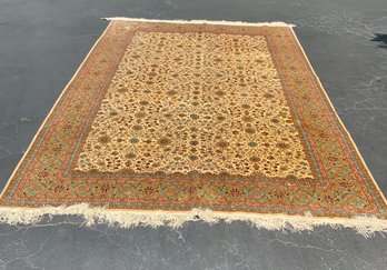 Handmade-Hand Knotted 100 Silk Chinese Rug (read Info)