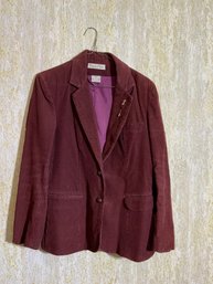 High End- Vintage Burgundy Oscar De La Renta Suit Jacket