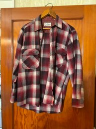 Good Condition- Vintage Sears Wool Blend Flannel Shirt, Size Medium