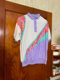 Vintage Casual Isles Multicolor Jacket, Size Medium