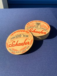 Vintage Shaefer Bar Coasters
