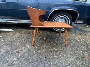 Country Style  Wood 2 Teir SideTable