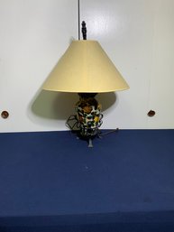 Hand Painted Urn Design Lamp