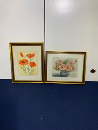 Lot Of 2 H. Coopersmith Signed Watercolor Paintings