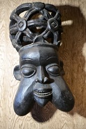 Imported Large Hand Carved African Helmet/Mask