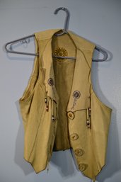 Leather Western Style Vest