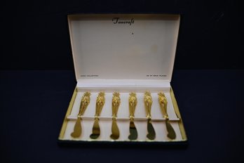 Tancraft, Janis Collection 24kt Gold Plate Butter/spread Knives