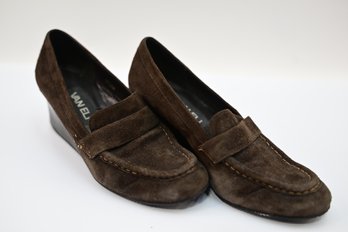 Vaneli, Pair Of Brown Suede Shoes, Size 5 1/2 M, In Box