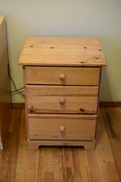 Solid Wood 3-drawer Side Table