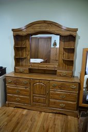 6-drawer Wooden Dresser With Mirror *2 Piece*