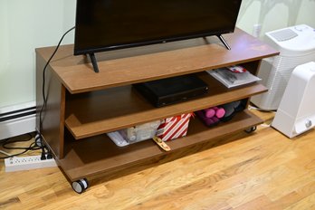Laminate Wood 3-shelf TV Stand