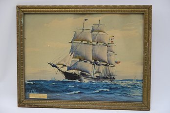 Golden Eagle Of Medford, American Clipper Ship Built 1852 Print