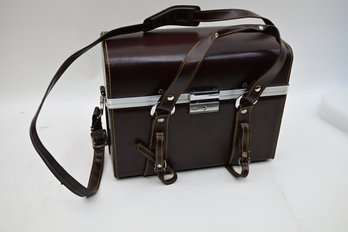Large Vintage Leather Camera Case, Made In Japan