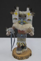 Hand Painted And Carved Wood Hopi Kachina Doll - Signed To Underside
