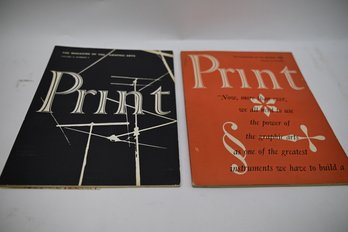 Lot Of 2 Vintage Graphic Arts Magazines