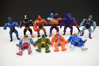 Lot Of 11 Vintage/ Old School Masters Of The Universe Figures