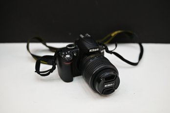 Nikon D3000 Camer With Strap With Lens 18-55mm