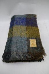 Vintage Hudson Bay Company Mohair Blanket, Made In Scotland