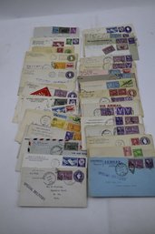 Lot Of Special Delivery, Air Mail Old Envelopes