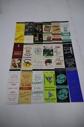 Lot Of 18 Vintage Matchbook Covers