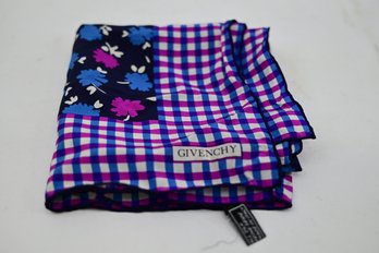 Blue & Pink Givenchy Silk Scarf