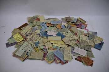 Large Lot Vintage Fare Tickets From London/great Britain/other Places