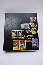 Binder Of Vintage Baseball Cards
