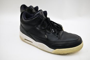 Pair Of Size 12.5 Jordan Black & White Sneakers *used*