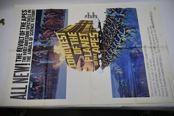 Vintage Conquest Of The Planet Of The Ape Movie (1972) Poster 72/200 P2