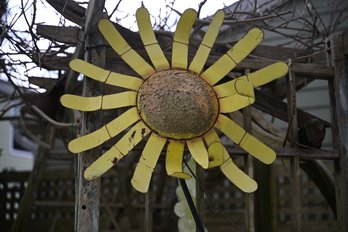 Metal Sunflower Outdoor Decoration