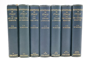 Renaissance In Italy, Italian Literature, J.A Symonds By John Murray. Volumes 1-7
