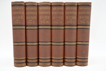Milman's Gibbon's Rome Books, Volumes 1-6, Porter & Coates