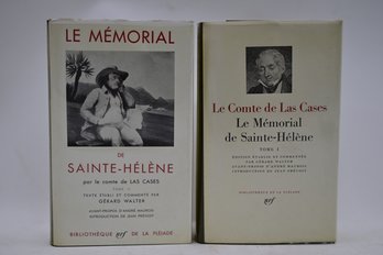 Lot Of 2 Hard Cover Books Le Memorial De Sainte-helene