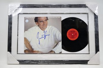 Signed Framed James Taylor, That's Why My Here Record