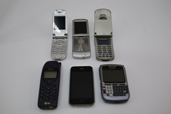 Lot Of 6 Older Model Cell Phones